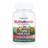 Nature's Plus Animal Parade®, Multivitamin, Children's Chewable Supplement - 90 tabs Cherry, Grape & Orange