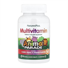 Nature's Plus Animal Parade®, Multivitamin, Children's Chewable Supplement - 90 tabs Cherry, Grape & Orange