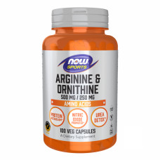 Now Foods Arginine/Ornithine - 100 vcaps