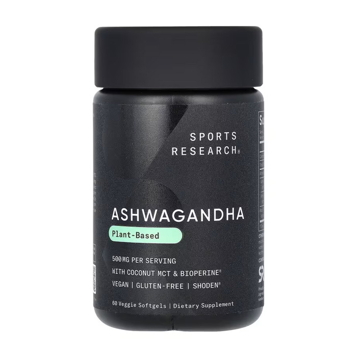Sport Research Ashwagandha 500mg - 60 veggie softgels