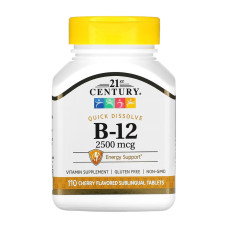21st Century B-12 2500 mcg Sublingual - 110 tabs