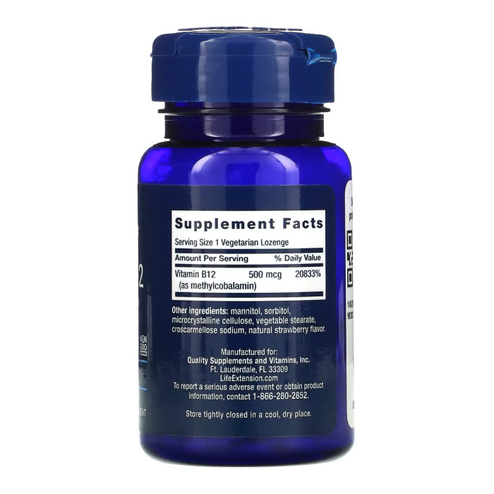 Life Extension B12 500 mcg - 100 lozenges