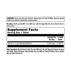 KAL B12 Adenosylcobalamin 1000mcg - 90 tabs