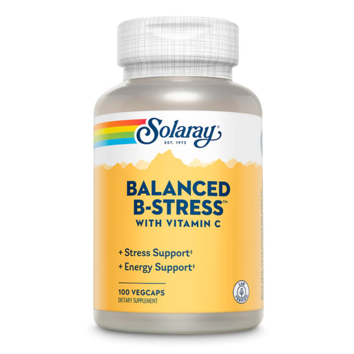 Solaray Balanced B Stress - 100 vcaps (Пошкоджена банка)