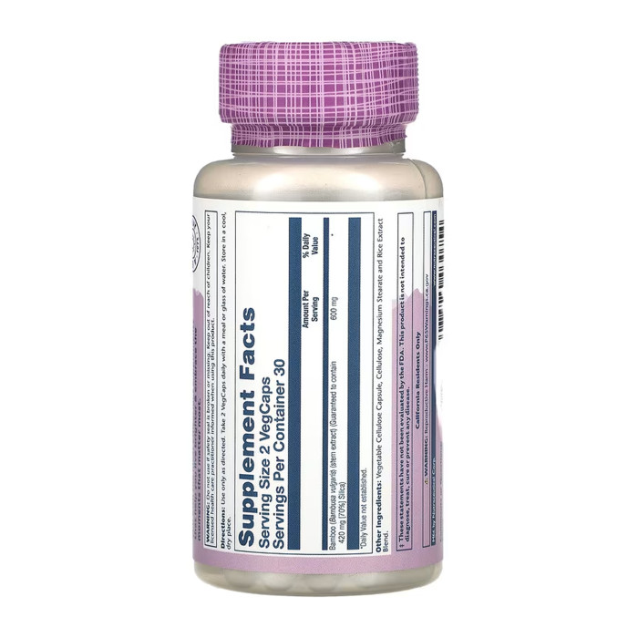 Solaray Bamboo Stem Extract 300mg - 60 vcaps