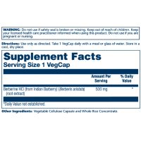 Solaray Berberine from Indian Barberry 500mg - 60 vcaps