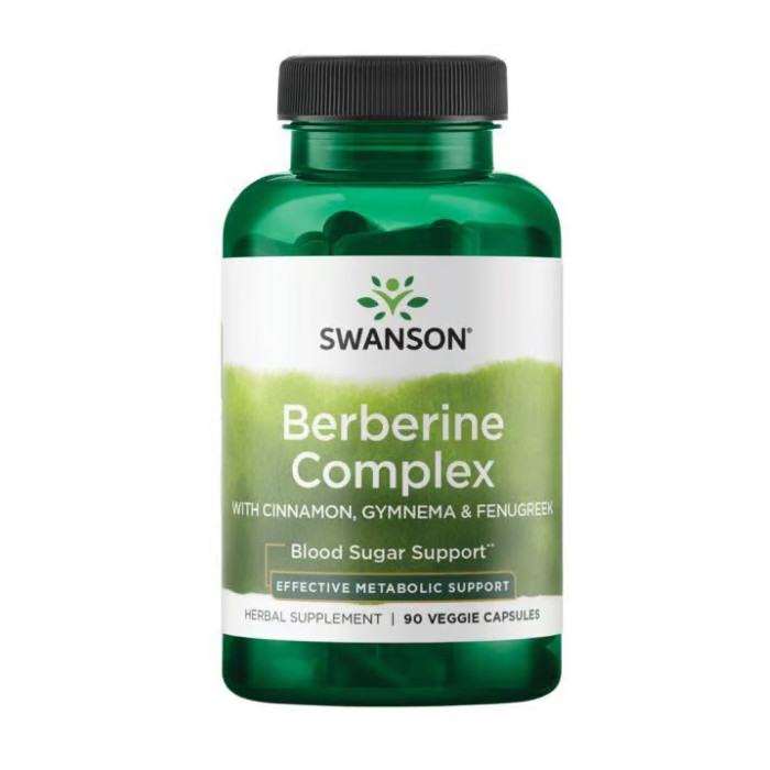 Swanson Berberine Complex with Cinnamon Gymnema & Fenugreek - 90 vcaps