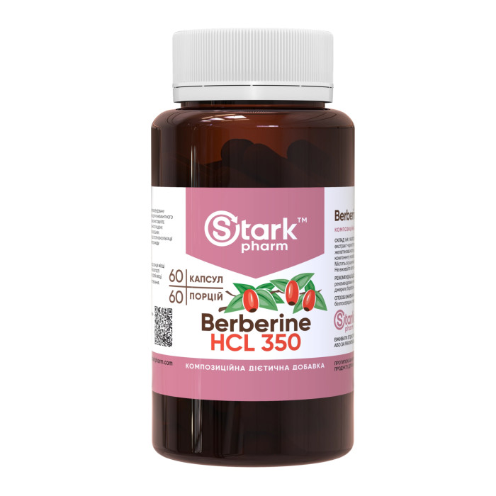 Stark Pharm Berberine HCL 350mg - 60 caps