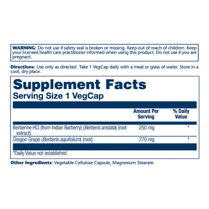 Solaray Berberine with Oregon Grape - 60 vcaps