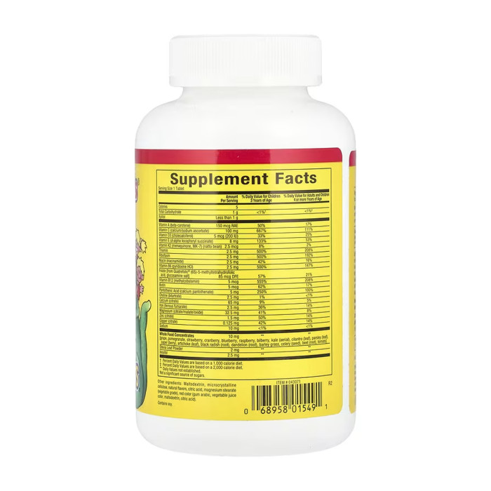 Natural Factors BigFriends Chewable Multivitamin & Minerals - 60 tabs