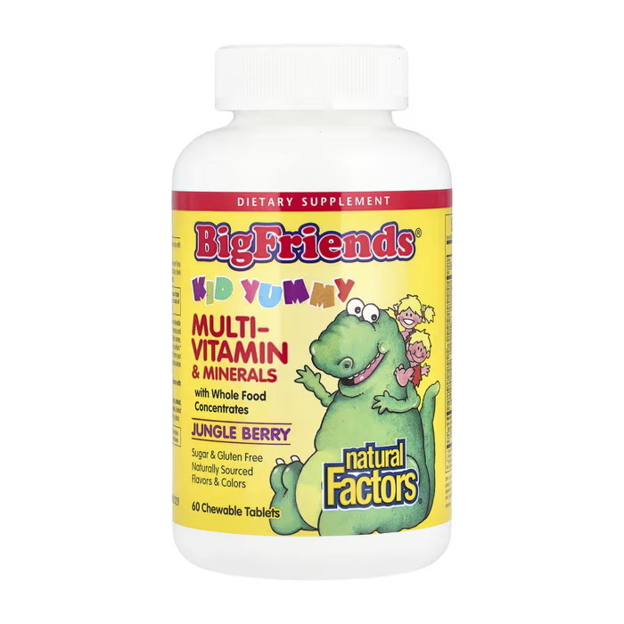 Natural Factors BigFriends Chewable Multivitamin & Minerals - 60 tabs