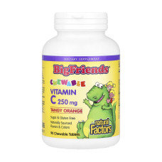 Natural Factors BigFriends Vitamin C 250mg - 90 tabs Orange