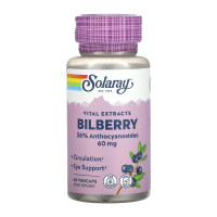 Solaray Bilberry Berry Extract 60mg - 60 vcaps