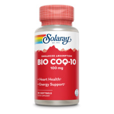 Solaray Bio CoQ10 100mg - 30 softgels (До 10.26)