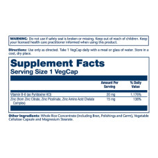 Solaray Bio Zinc 15mg - 100 vcaps