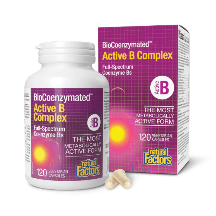 Natural Factors BioCoenzymated Active B Complex - 120 caps