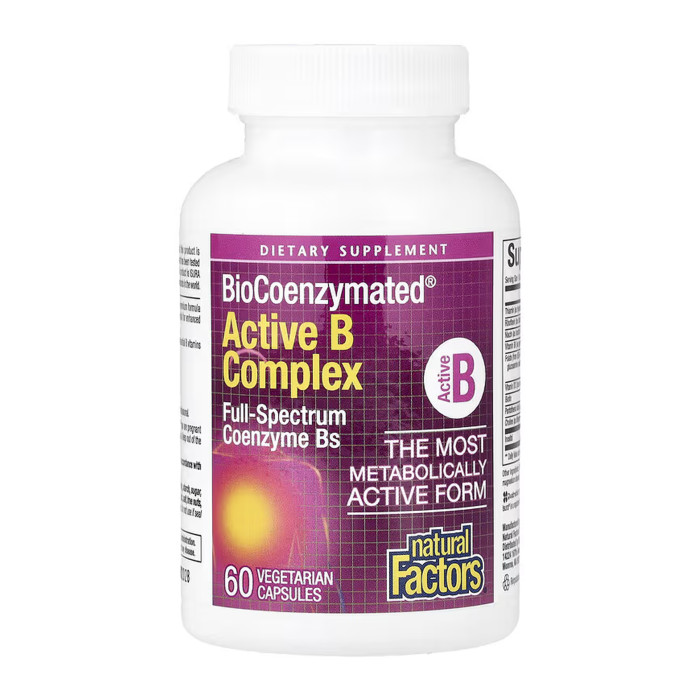 Natural Factors BioCoenzymated Active B Complex - 60 caps