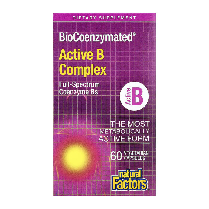 Natural Factors BioCoenzymated Active B Complex - 60 caps