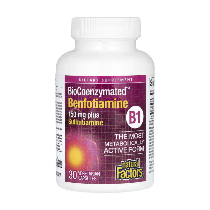 Natural Factors BioCoenzymated Benfotiamine - 30 caps