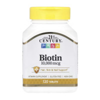 21st Century Biotin 10,000 mcg - 120 tabs