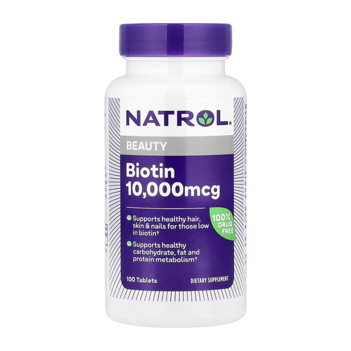 NATROL Biotin 10,000mcg - 100 tabs