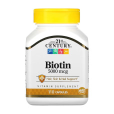 21st Century Biotin 5000 mcg - 110 caps