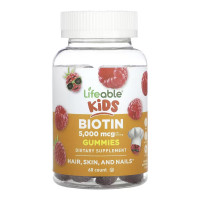 Lifeable Biotin 5,000 mcg Kids - 60 gummies