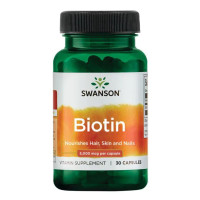 Swanson Biotin 5000mcg - 30 caps (До 03.27)