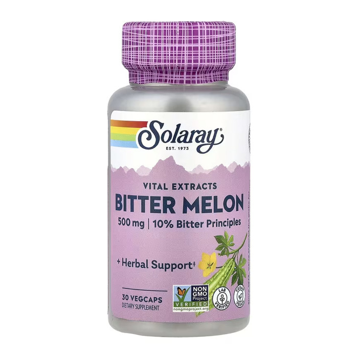 Solaray Bitter Melon Fruit Extract 10% 500mg - 30 vcaps