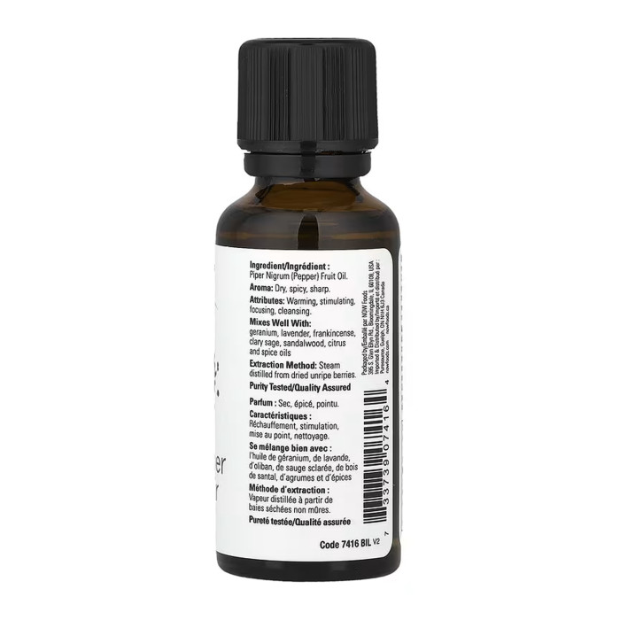 Now Foods Black Pepper Oil - 30ml