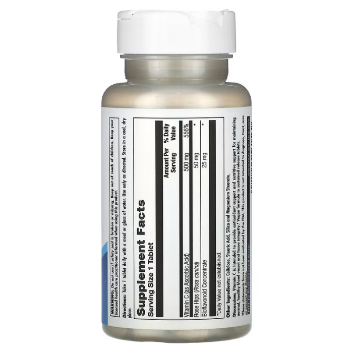 KAL C 500 + Rose Hips & Bioflavonioids Sustained Release - 100 tabs
