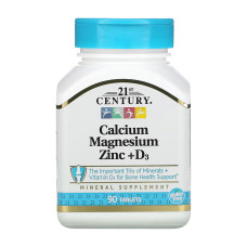 21st Century Cal Mag Zinc + D - 90 tabs (Пошкоджена кришка)