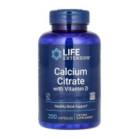 Life Extension Calcium Citrate with Vitamin D - 200 caps