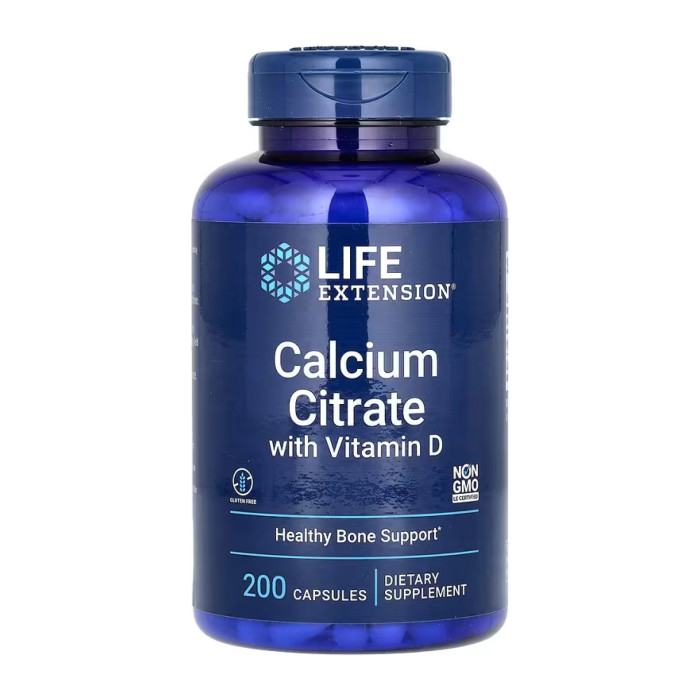 Life Extension Calcium Citrate with Vitamin D - 200 caps