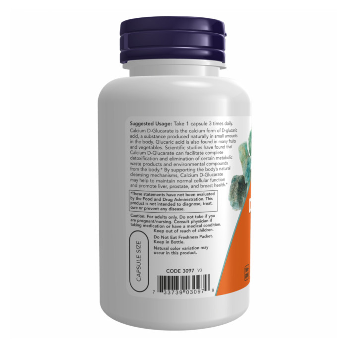 Now Foods Calcium D-Glucarate 500mg - 90 vcaps