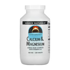 Source Naturals Calcium & Magnesium 300mg - 250 tabs