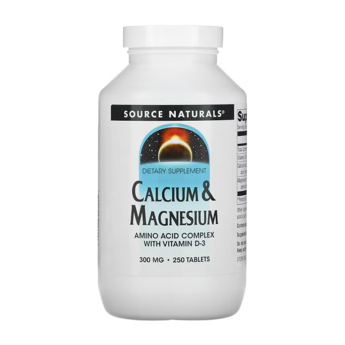 Source Naturals Calcium & Magnesium 300mg - 250 tabs