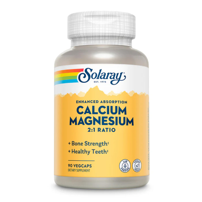 Solaray Calcium & Magnesium, AAC 2:1 - 90 caps