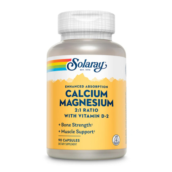 Solaray Calcium & Magnesium Amino Acid - 90 caps