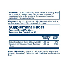 Solaray Calcium & Magnesium Citrate - 90 vcaps