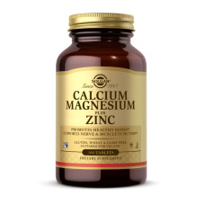 Solgar Calcium Magnesium Plus Zinc - 100 tabs