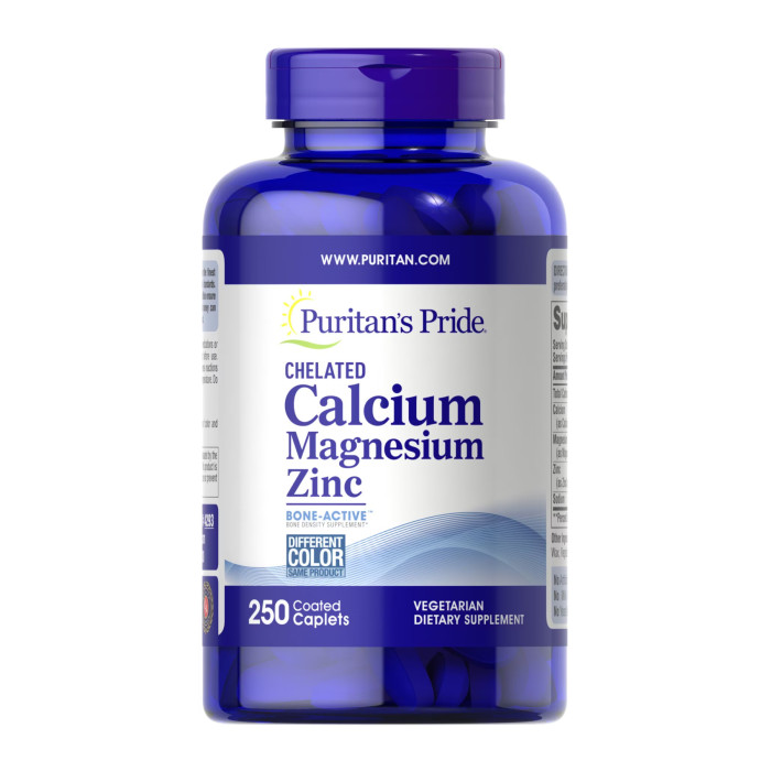 Puritans Pride Calcium Magnesium Zinc - 250 caps