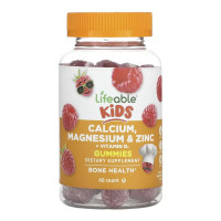 Lifeable Calcium Magnesium & Zinc + Vitamin D Kids - 60 gummies