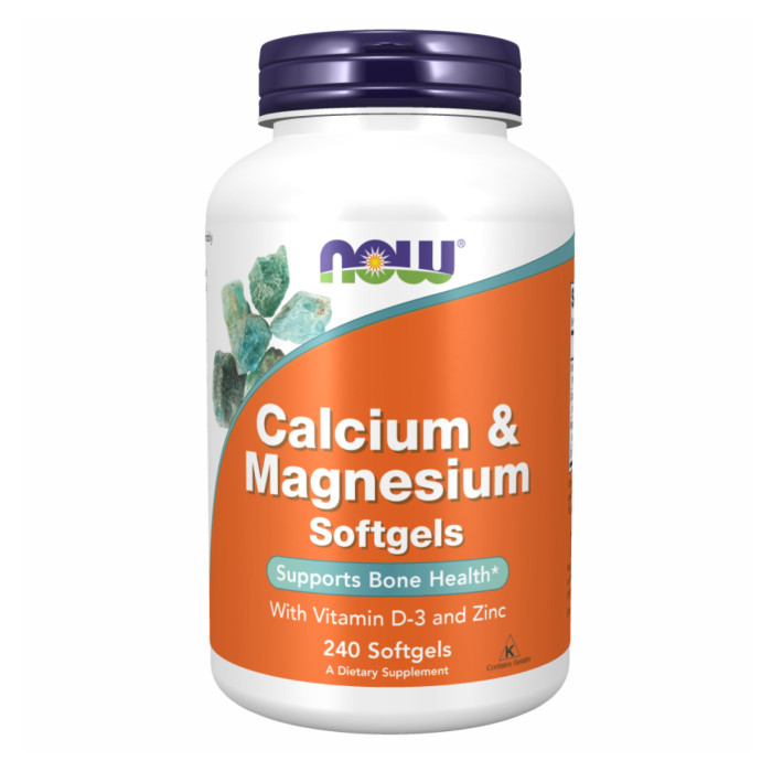 Now Foods Calcium-Magnesium+D - 240 sgels