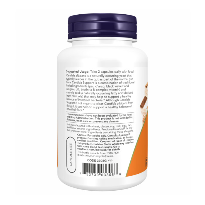 Now Foods Candida Support - 180 vcaps