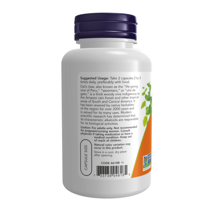 Now Foods Cat's Claw 500mg - 250 vcaps