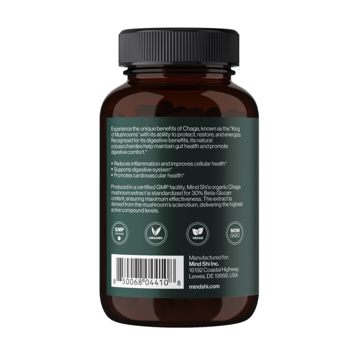 Mind Shi Chaga Mushroom 1000 mg - 60 vegcaps (До 02.27)