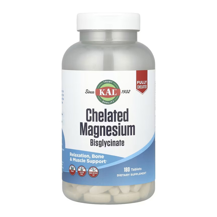 KAL Chelated Magnesium Bisglycinate - 180 tabs