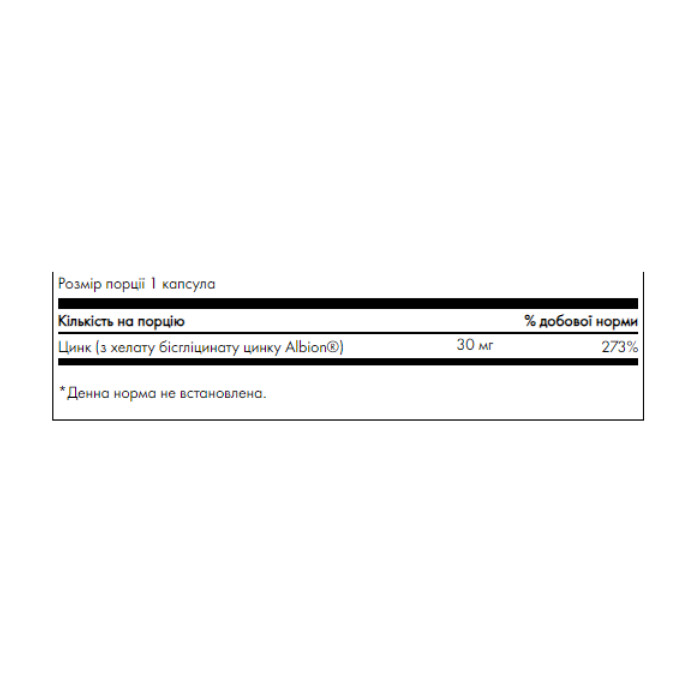 Swanson Albion Zinc 30 mg - 90 cap