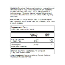 KAL Chitosan 750mg - 120 vcaps